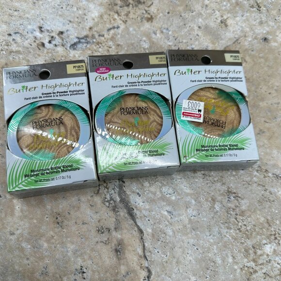 3X Physicians Formula Butter Cream To Powder Highlighter Champagne PF10575 New - Picture 10 of 11
